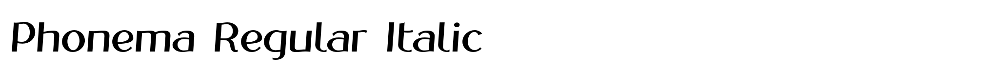 Phonema Regular Italic image